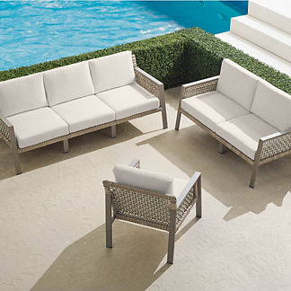 Callan 3-pc. Sofa Set in Aluminum