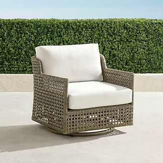 Seton Swivel Lounge Chair with Cushions
