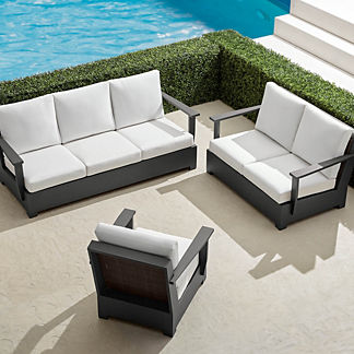 Marella 3-pc. Sofa Set in Aluminum