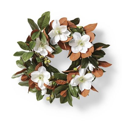 Lush Magnolia and Eucalyptus Pod Wreath