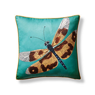 New York Botanical Garden Floating Dragonfly Outdoor Pillow