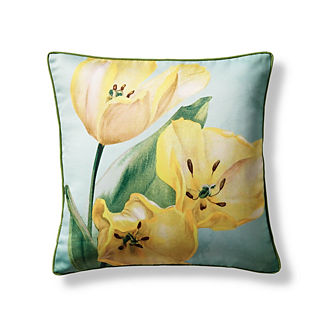 New York Botanical Garden Tulips Indoor/Outdoor Pillow