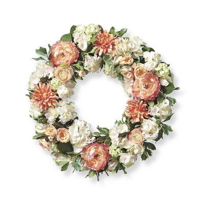 Dahlia Hydrangea Wreath