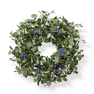 Eucalyptus and Blueberry Wreath