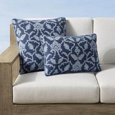 Madigan  Navy Outdoor Pillow Cover (ON THE SHELF)