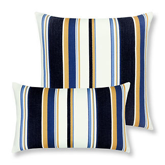 Harbor Stripe Pillow by Elaine Smith