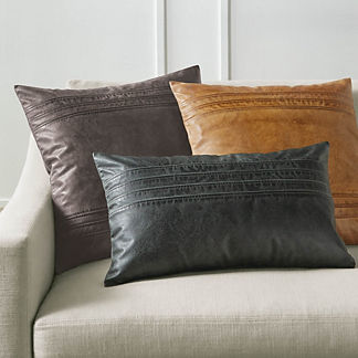 Jackson Leather Pillow Cover