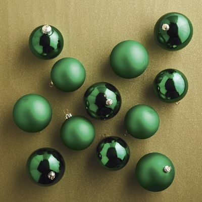 Matte and Shine Bauble Ornaments, Set of 12