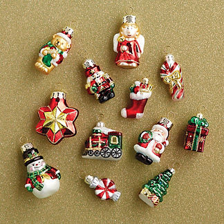 Mini Christmas Icon Ornaments, Set of 12