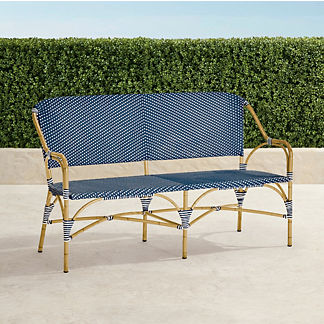 French Bistro Aluminum Bench