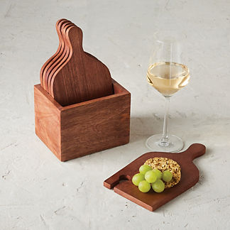 Camille Charcuterie Wine Boards, Set of Six