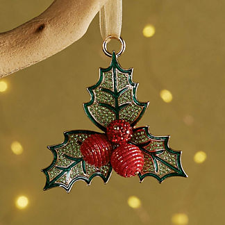 Pave Mistletoe Ornament