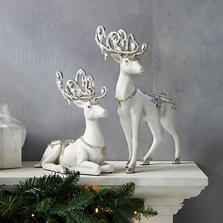 Winter Opulence Reindeer, Set of Two