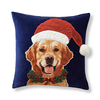 Christmas Cheer Retriever Pillow Cover