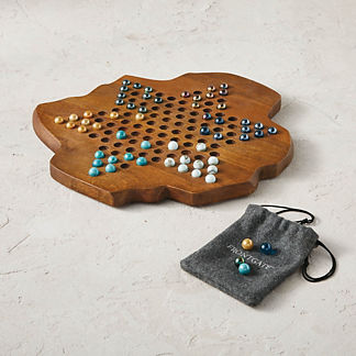 Rue Wooden Chinese Checkers Set