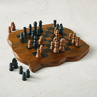 Rue Wooden Chess Set