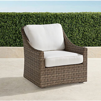 Ashby Lounge Chair with Cushions in Putty Finish