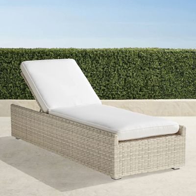 Ashby Chaise with Cushions in Shell Finish