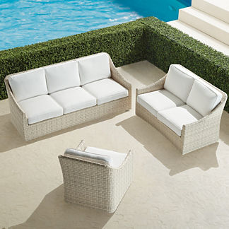 Ashby 3-pc. Sofa Set in Shell Finish