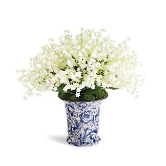 Lily of the Valley in Flared Vase