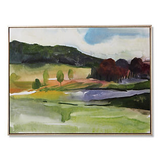 Watercolor Countryside Giclee Print