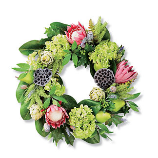 Laurel Summertime Bouquet Wreath