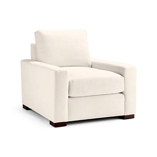 Berkeley Broad-Arm Lounge Chair in Performance Linen Natural