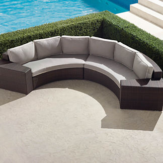 Pasadena II 4-pc. Modular Sofa Set in Bronze Finish