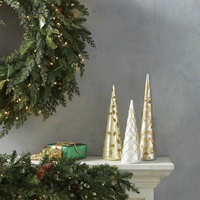 Gilded Glamour Glass, Tree Trio Set