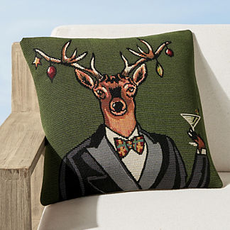 Mr. Deer Indoor/Outdoor Pillow