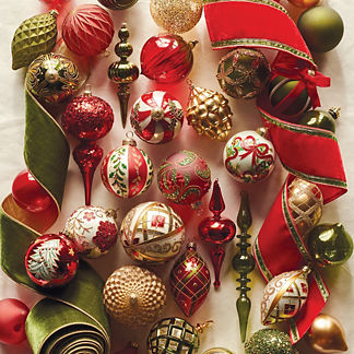 Yuletide Greetings 54pc Ornament Collection