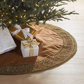 Holiday Couture Embellished Border Tree Skirt
