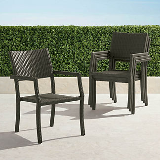 Cafe Contract-Grade Square Back Stacking Chairs, Set of Four