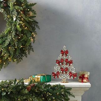 Bow Czech Glass Crystal Christmas Tree