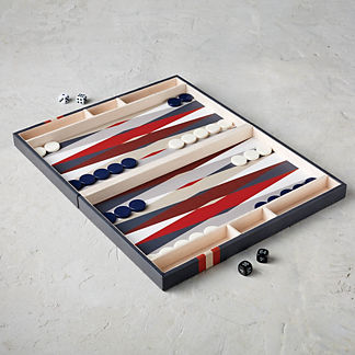 Leather Tabletop Backgammon Set