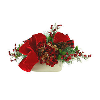 Holiday Berry and Ribbon Arrangement