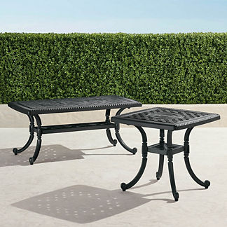 Carlisle Cast-top Tables in Onyx Finish