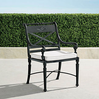 Carlisle Dining Arm Chairs in Onyx Finish, Set of Two