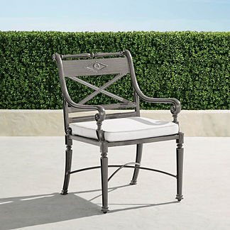 Carlisle Set of Two Slate Dining Arm Chairs