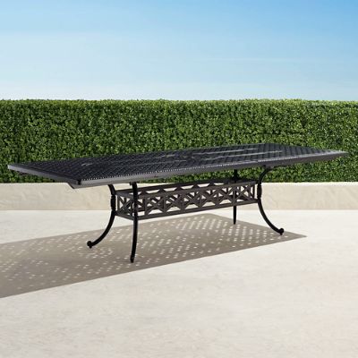Carlisle Extending Cast-top Dining Table in Onyx Finish