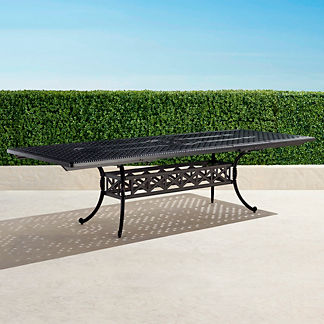 Carlisle Extending Cast-top Dining Table in Onyx Finish