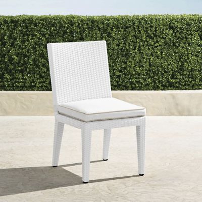 Palermo Dining Side Chairs in White Finish, Set of Two