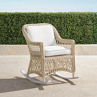 Hampton Rocking Chair in Ivory Finish