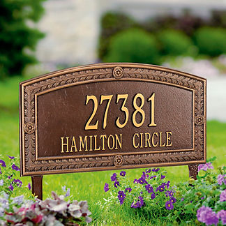 Hamilton Address Plaques