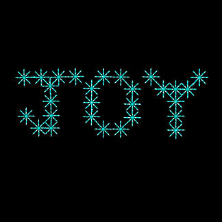 Color Changing Snowflake Joy Sign