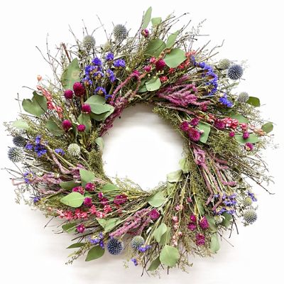 Jewel Tone Mixed Wreath