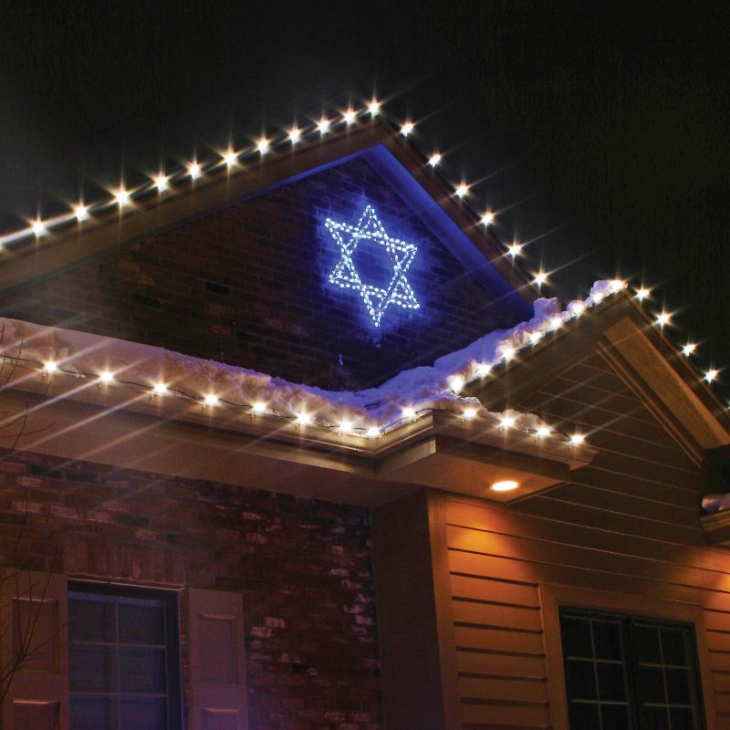 Frontgate Lighted Star Of David 3' Display In Multi