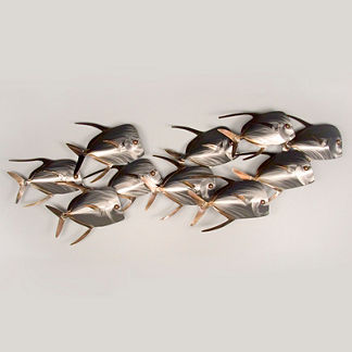 Lookdown Fish School Wall Art by Copper Art