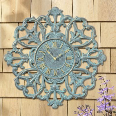 Medallion Outdoor Clock