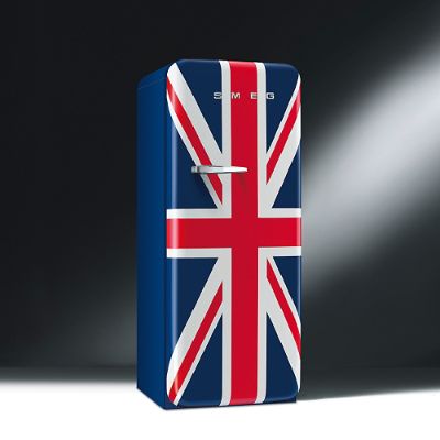 SMEG 50s Style Union Jack Refrigerator | Frontgate